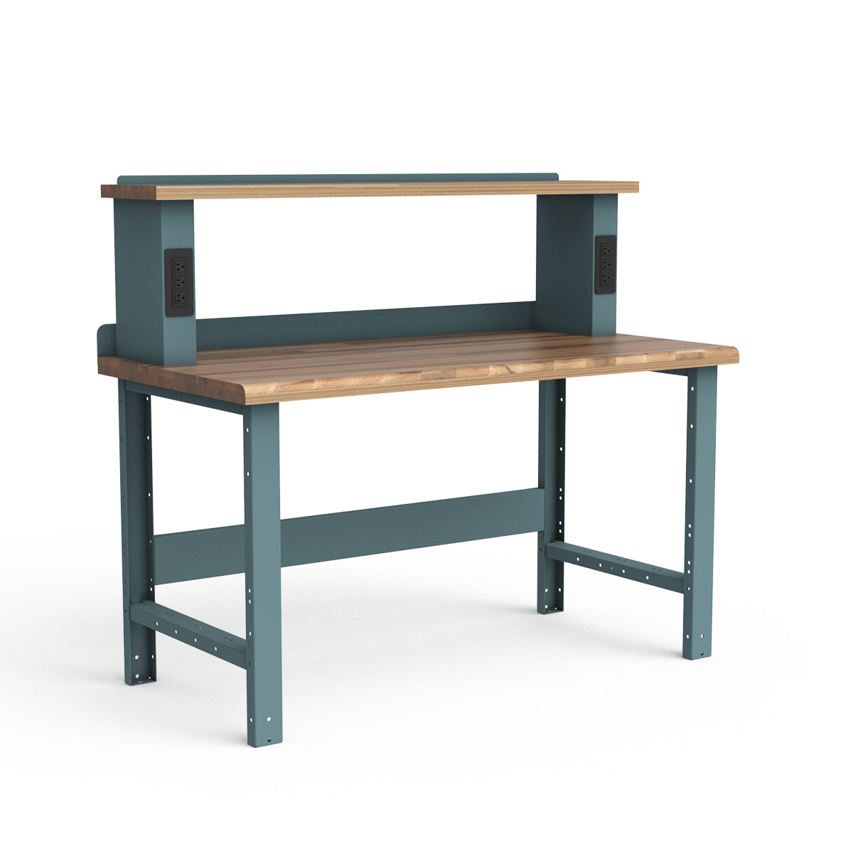 Stationary Workbench - 60"W x 30"D x 34"H - Laminated Wood Top