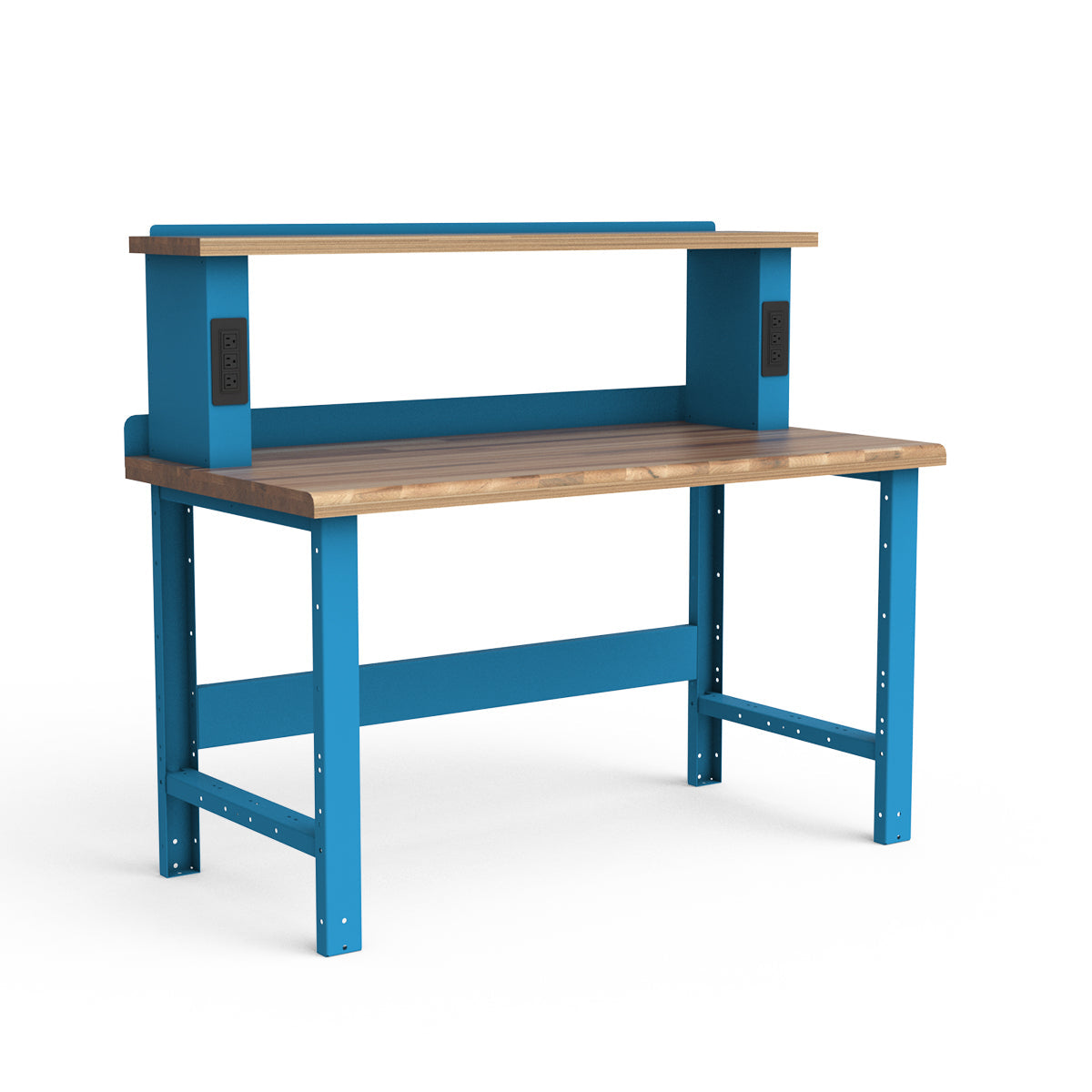 Stationary Workbench - 60"W x 30"D x 34"H - Laminated Wood Top