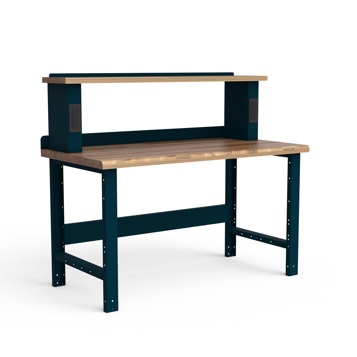 Stationary Workbench - 60"W x 30"D x 34"H - Laminated Wood Top