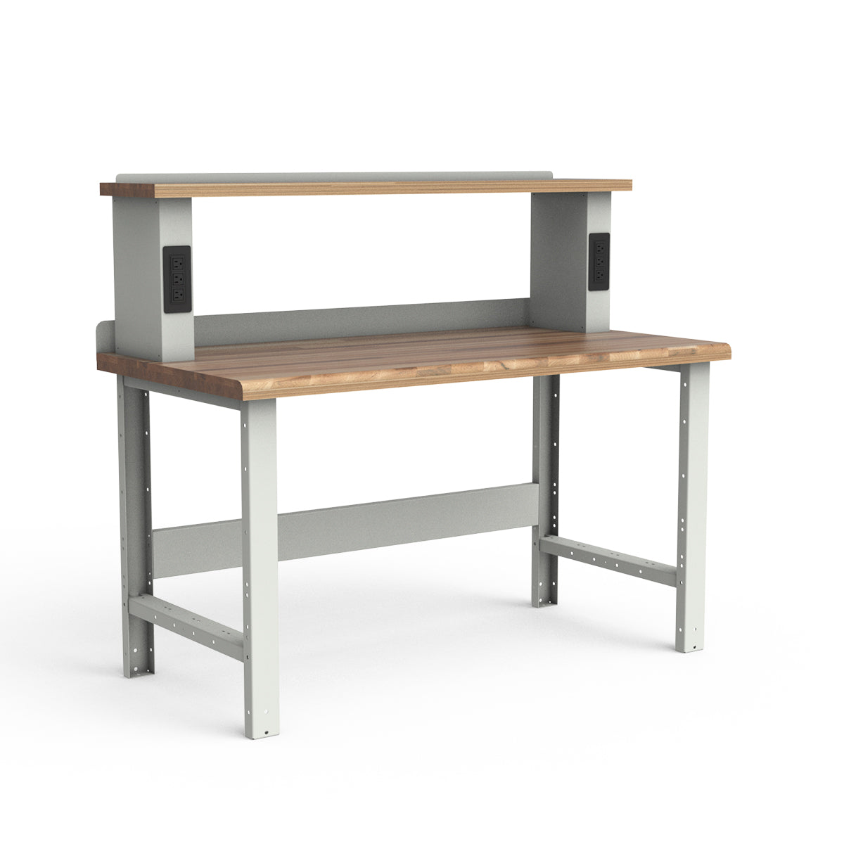 Stationary Workbench - 60"W x 30"D x 34"H - Laminated Wood Top