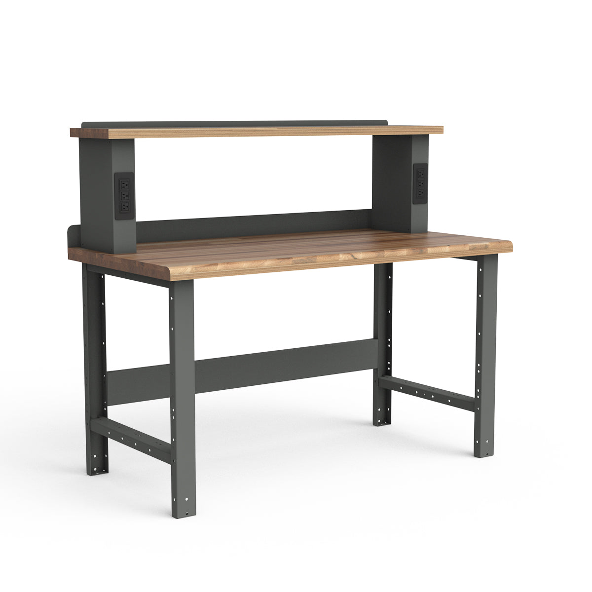 Stationary Workbench - 60"W x 30"D x 34"H - Laminated Wood Top