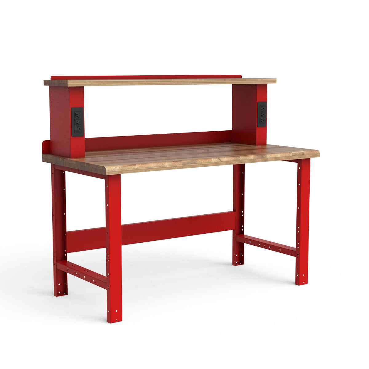 Stationary Workbench - 60"W x 30"D x 34"H - Laminated Wood Top