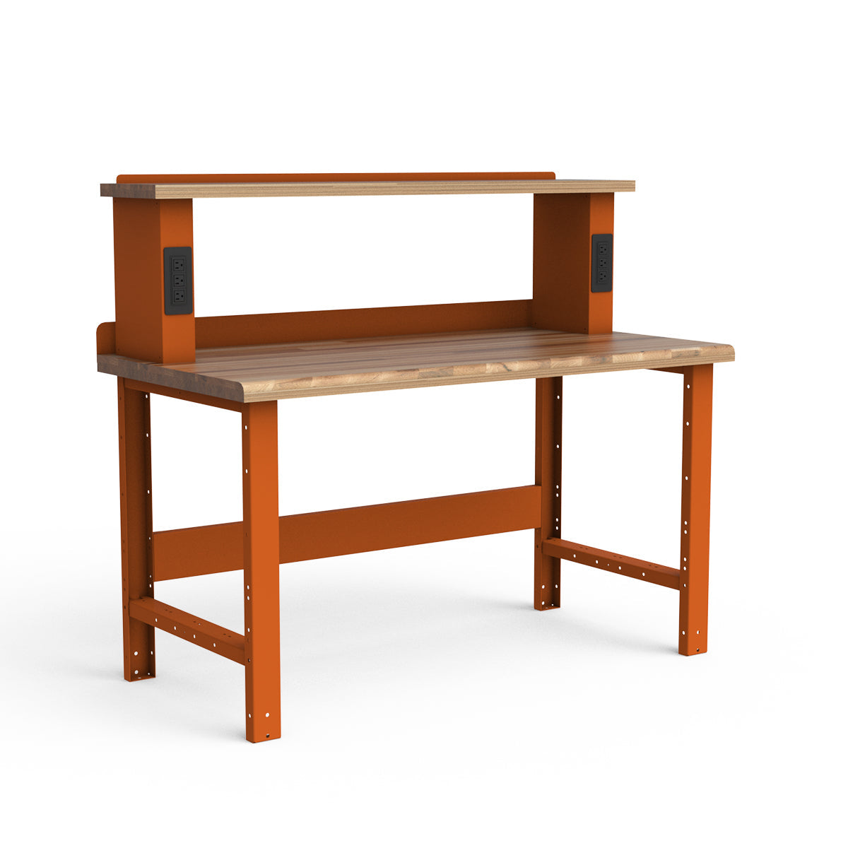Stationary Workbench - 60"W x 30"D x 34"H - Laminated Wood Top