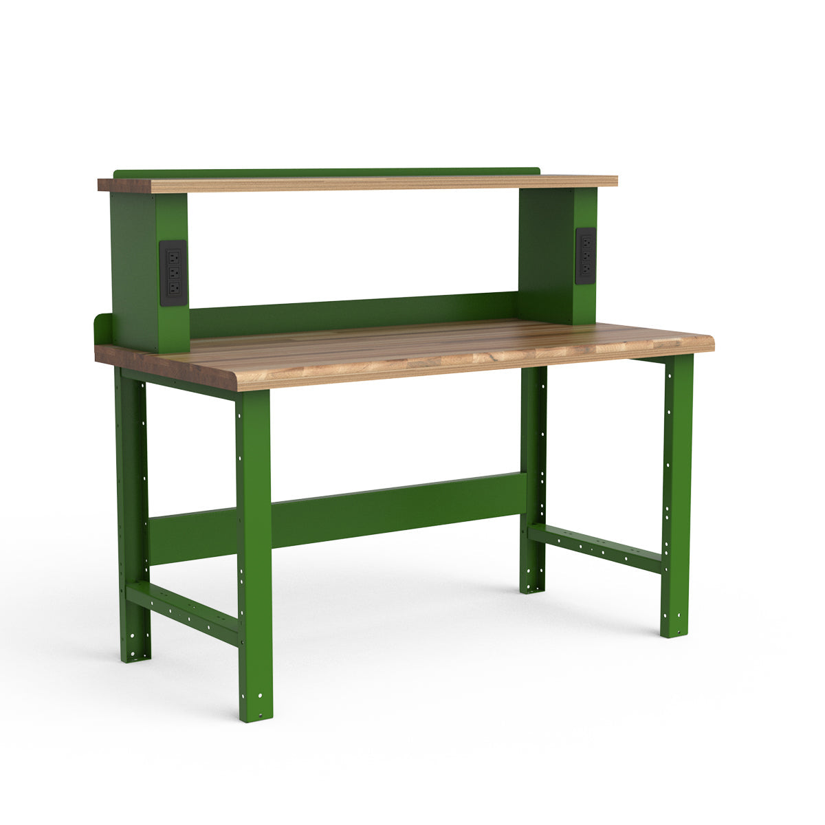 Stationary Workbench - 60"W x 30"D x 34"H - Laminated Wood Top