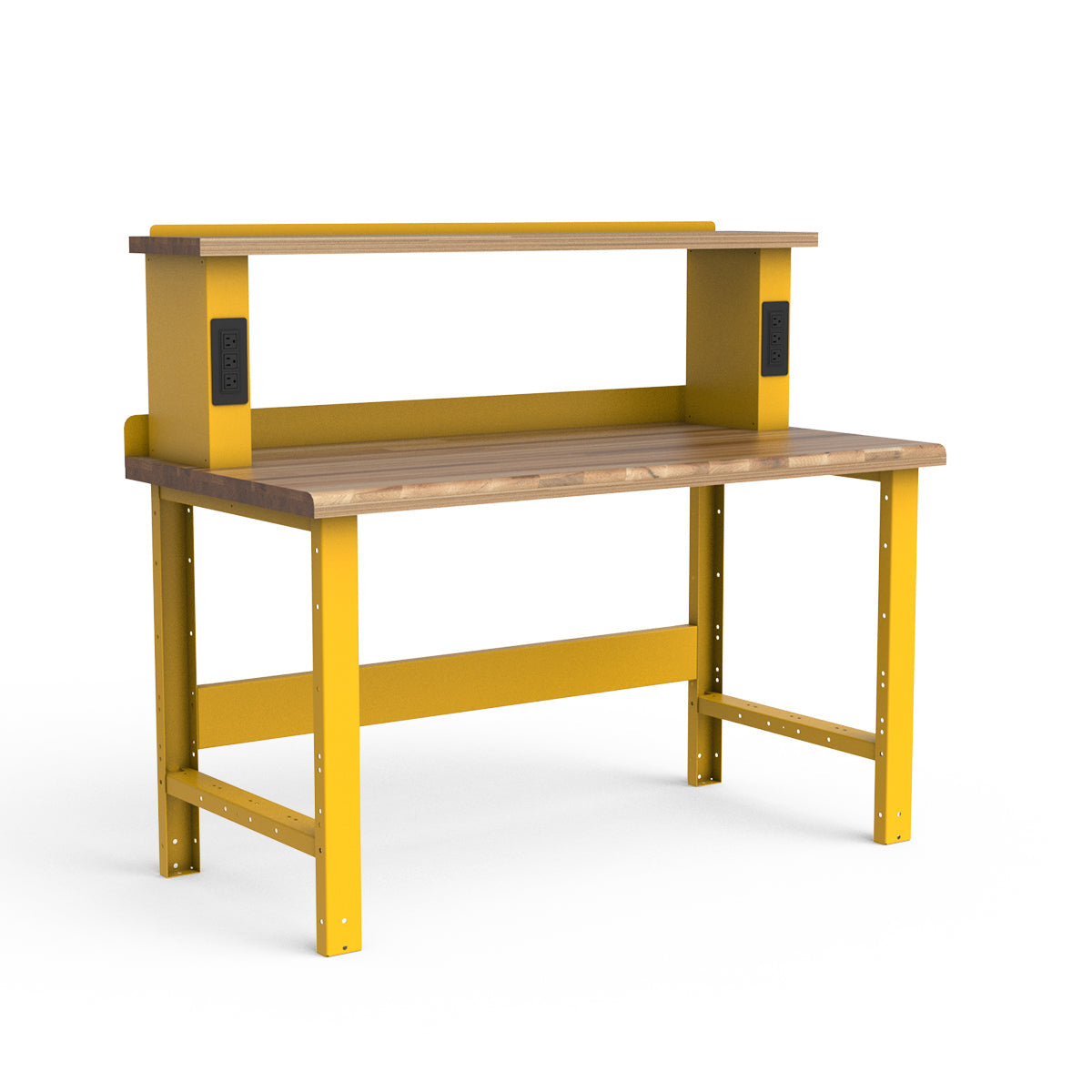 Stationary Workbench - 60"W x 30"D x 34"H - Laminated Wood Top