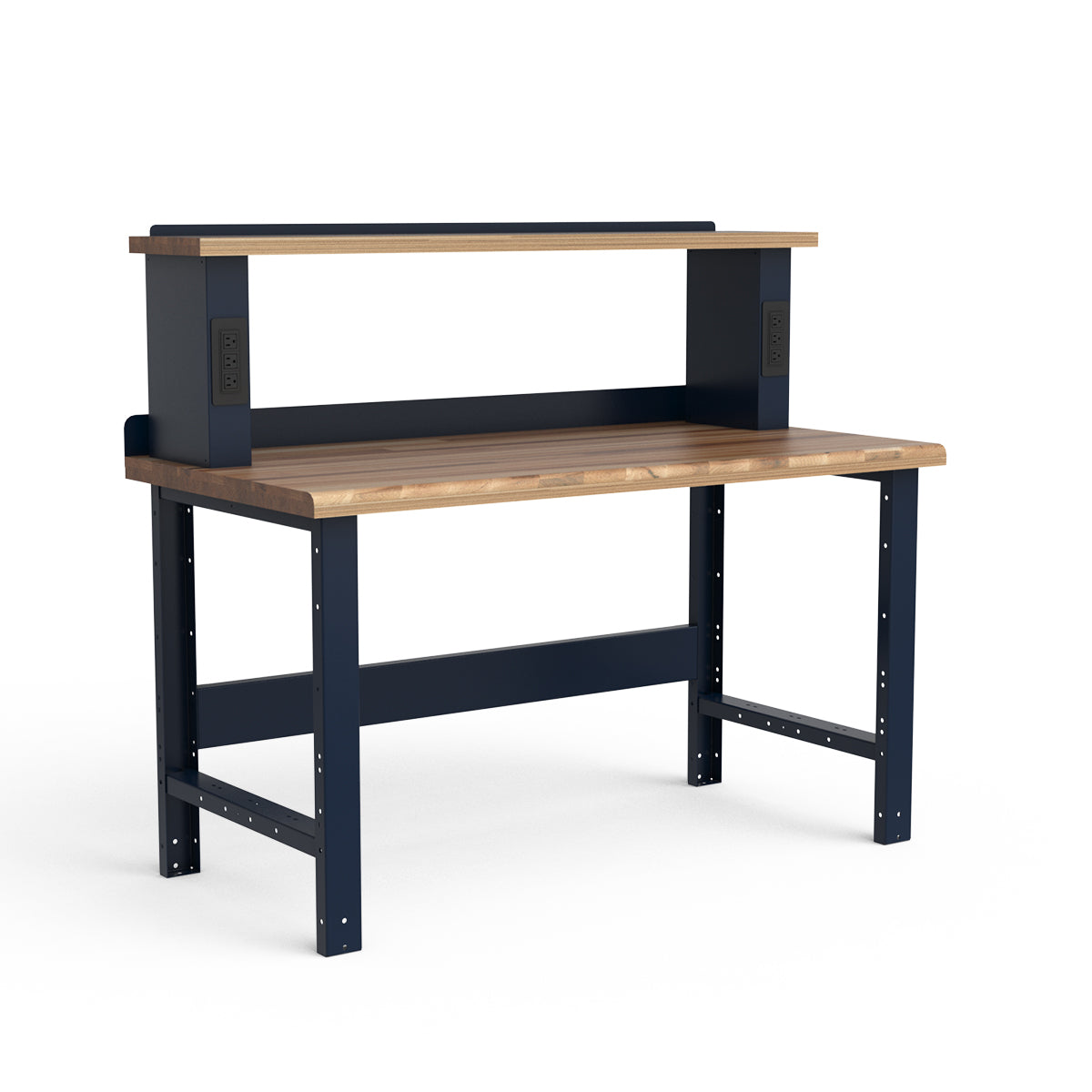 Stationary Workbench - 60"W x 30"D x 34"H - Laminated Wood Top