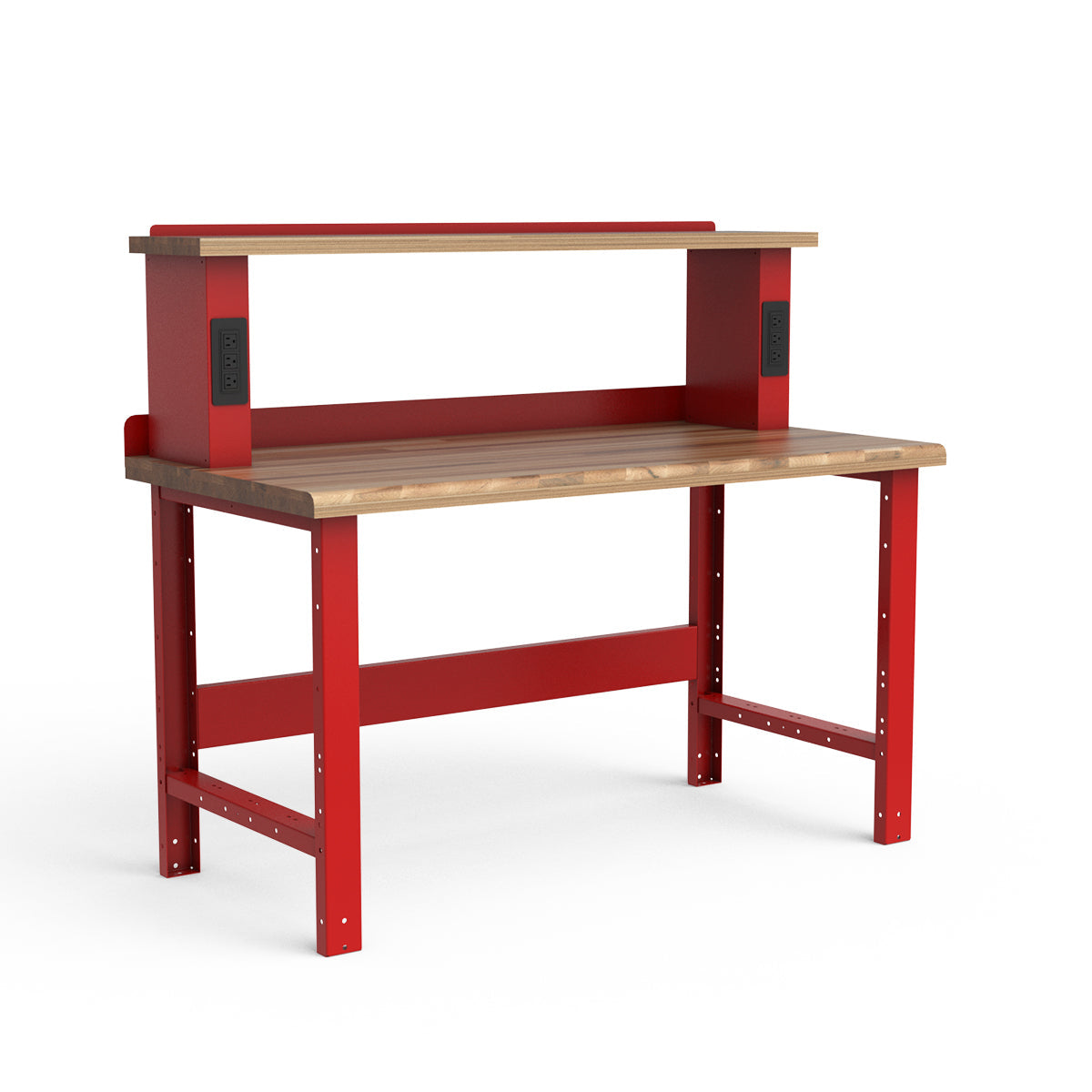 Stationary Workbench - 60"W x 30"D x 34"H - Laminated Wood Top