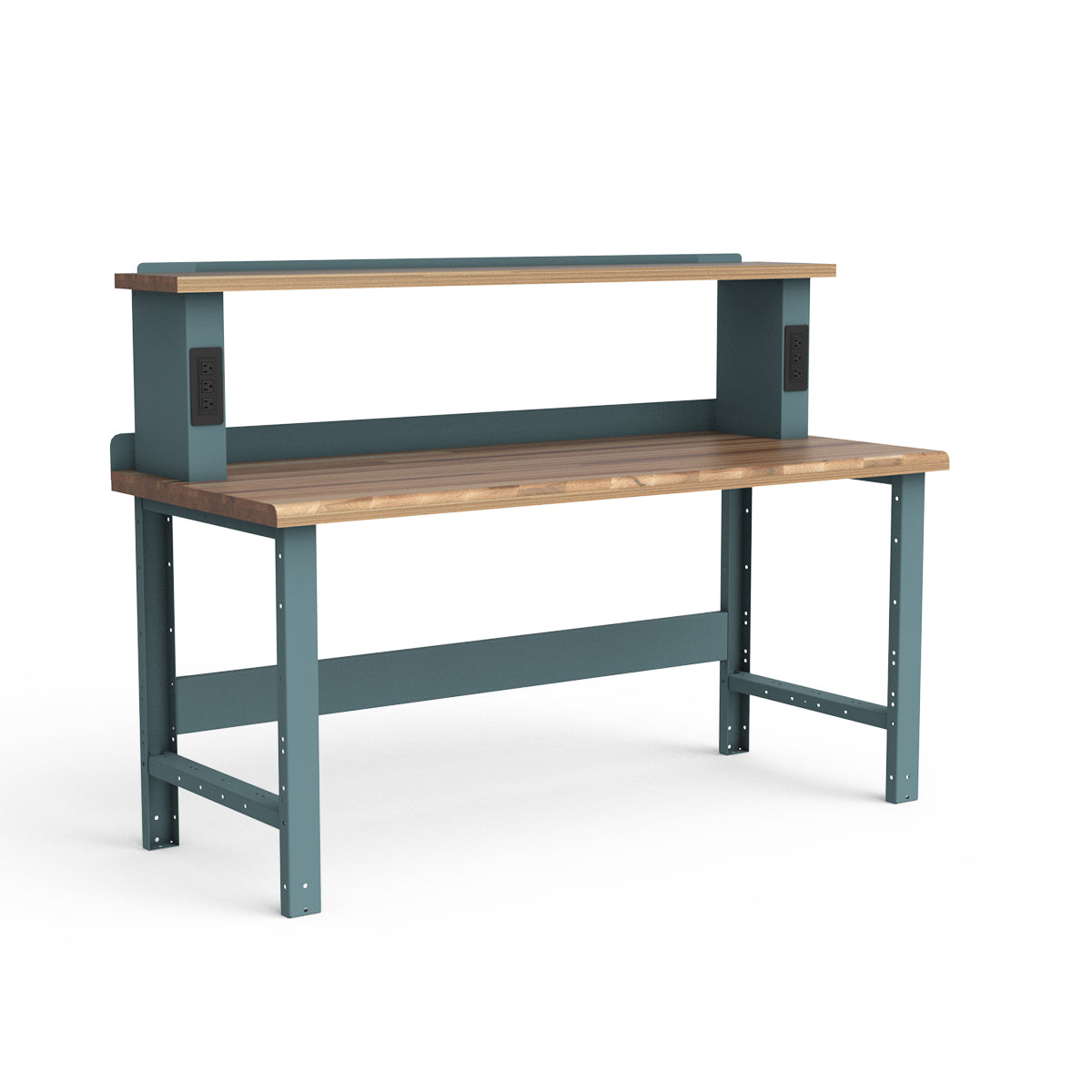 Stationary Workbench - 72"W x 30"D x 34"H - Laminated Wood Top