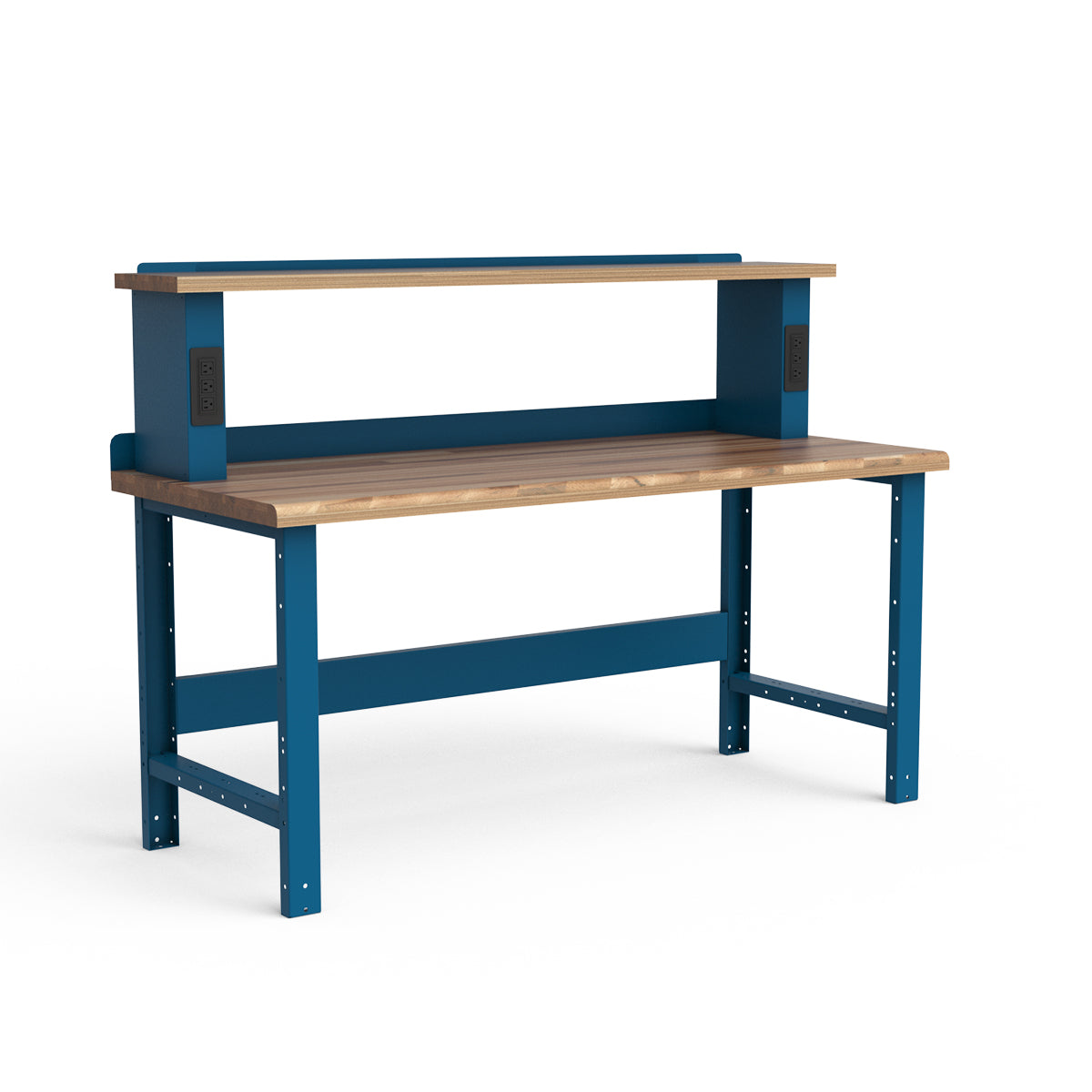 Stationary Workbench - 72"W x 30"D x 34"H - Laminated Wood Top