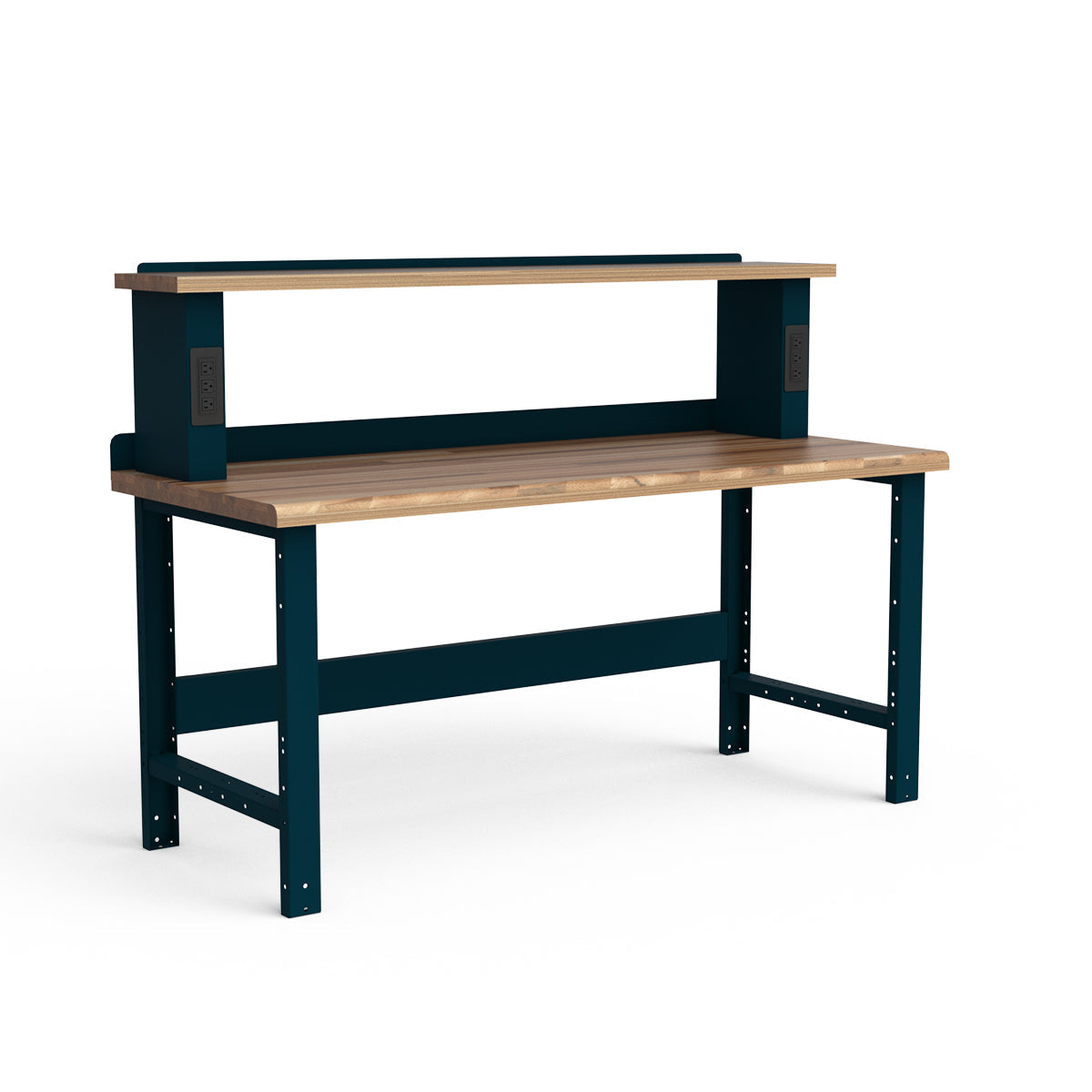 Stationary Workbench - 72"W x 30"D x 34"H - Laminated Wood Top