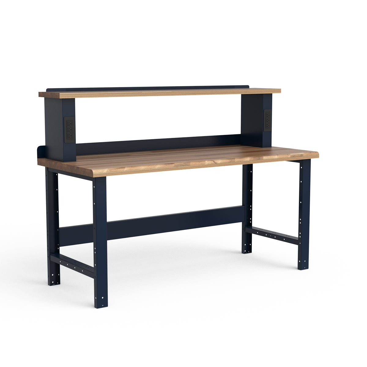 Stationary Workbench - 72"W x 30"D x 34"H - Laminated Wood Top