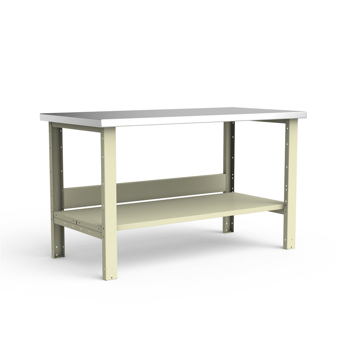 Stationary Workbench - 60"W x 30"D x 34"H - Stainless Steel Top