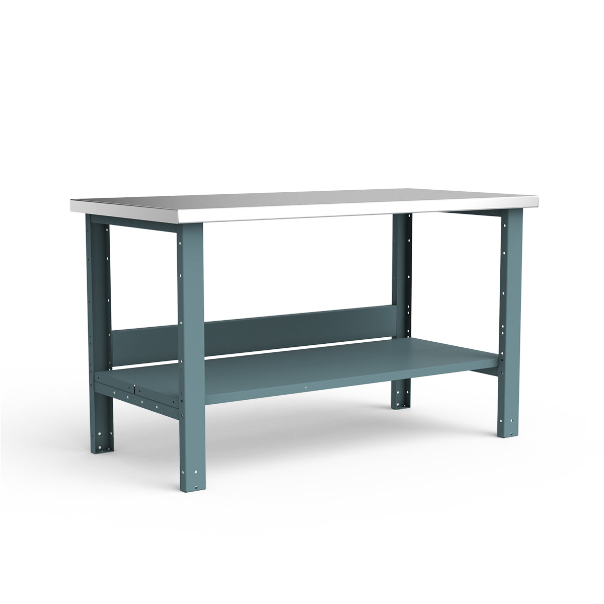 Stationary Workbench - 60"W x 30"D x 34"H - Stainless Steel Top