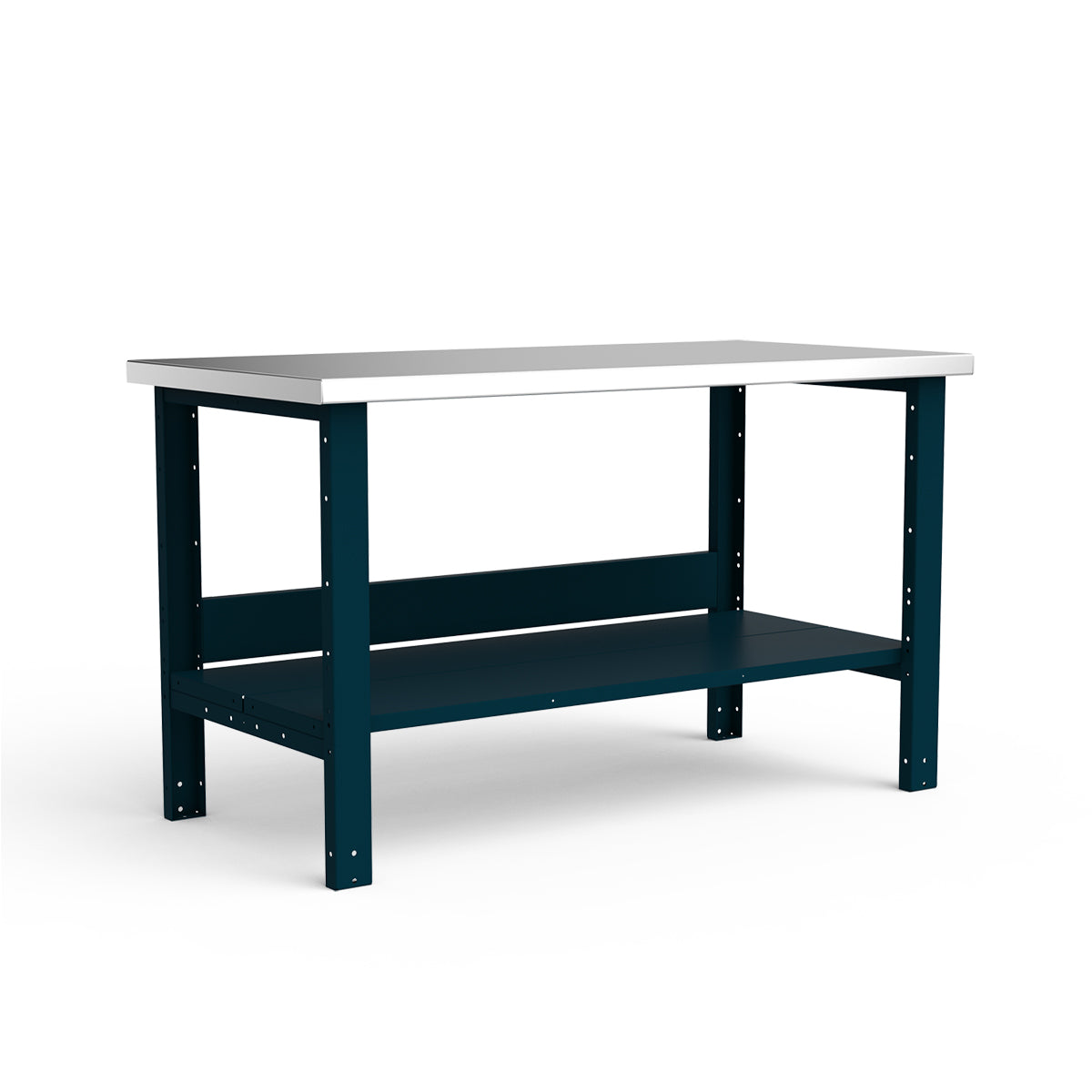 Stationary Workbench - 60"W x 30"D x 34"H - Stainless Steel Top