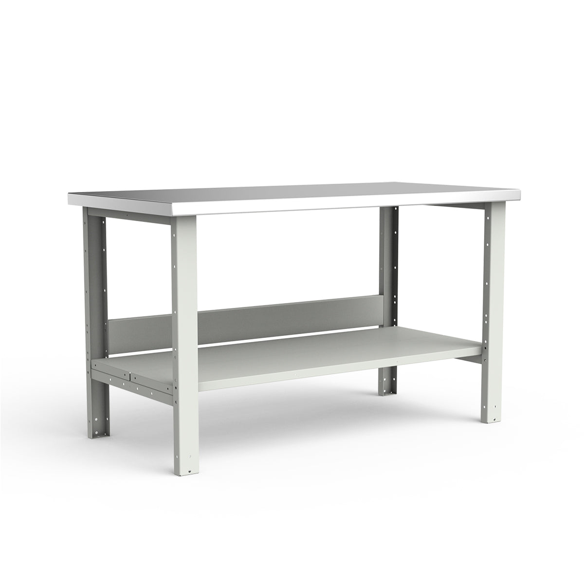 Stationary Workbench - 60"W x 30"D x 34"H - Stainless Steel Top