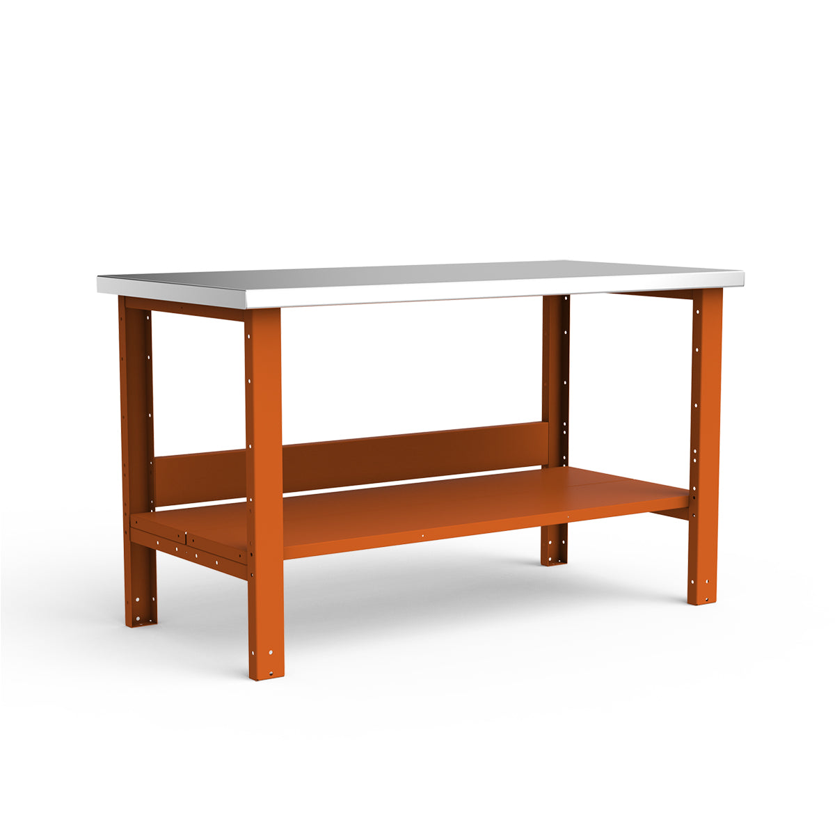 Stationary Workbench - 60"W x 30"D x 34"H - Stainless Steel Top