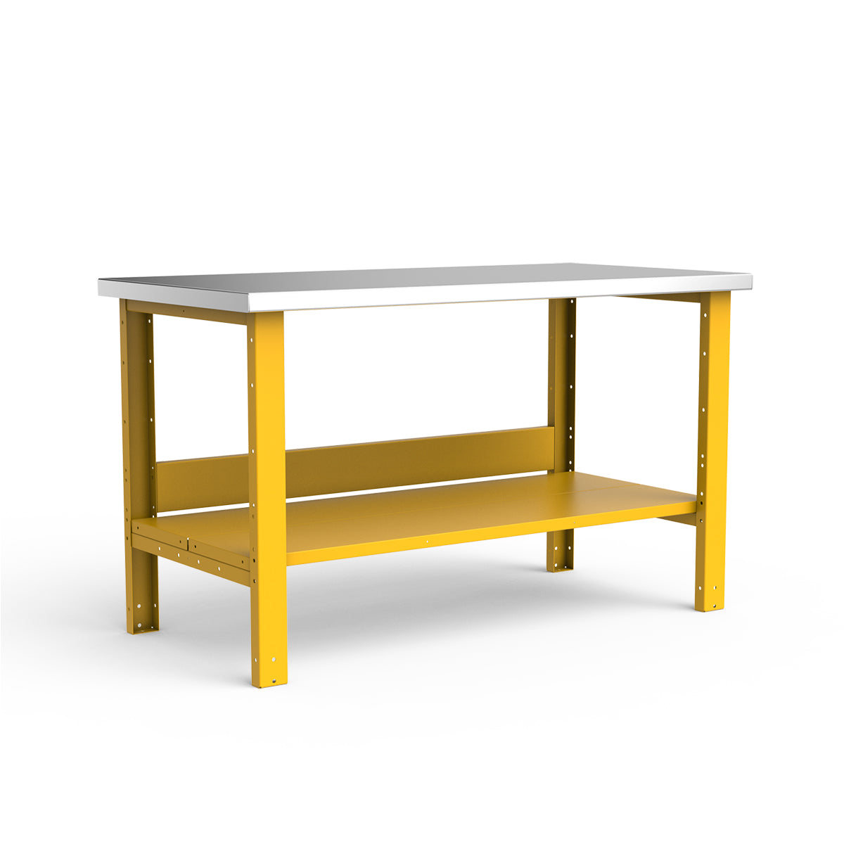 Stationary Workbench - 60"W x 30"D x 34"H - Stainless Steel Top