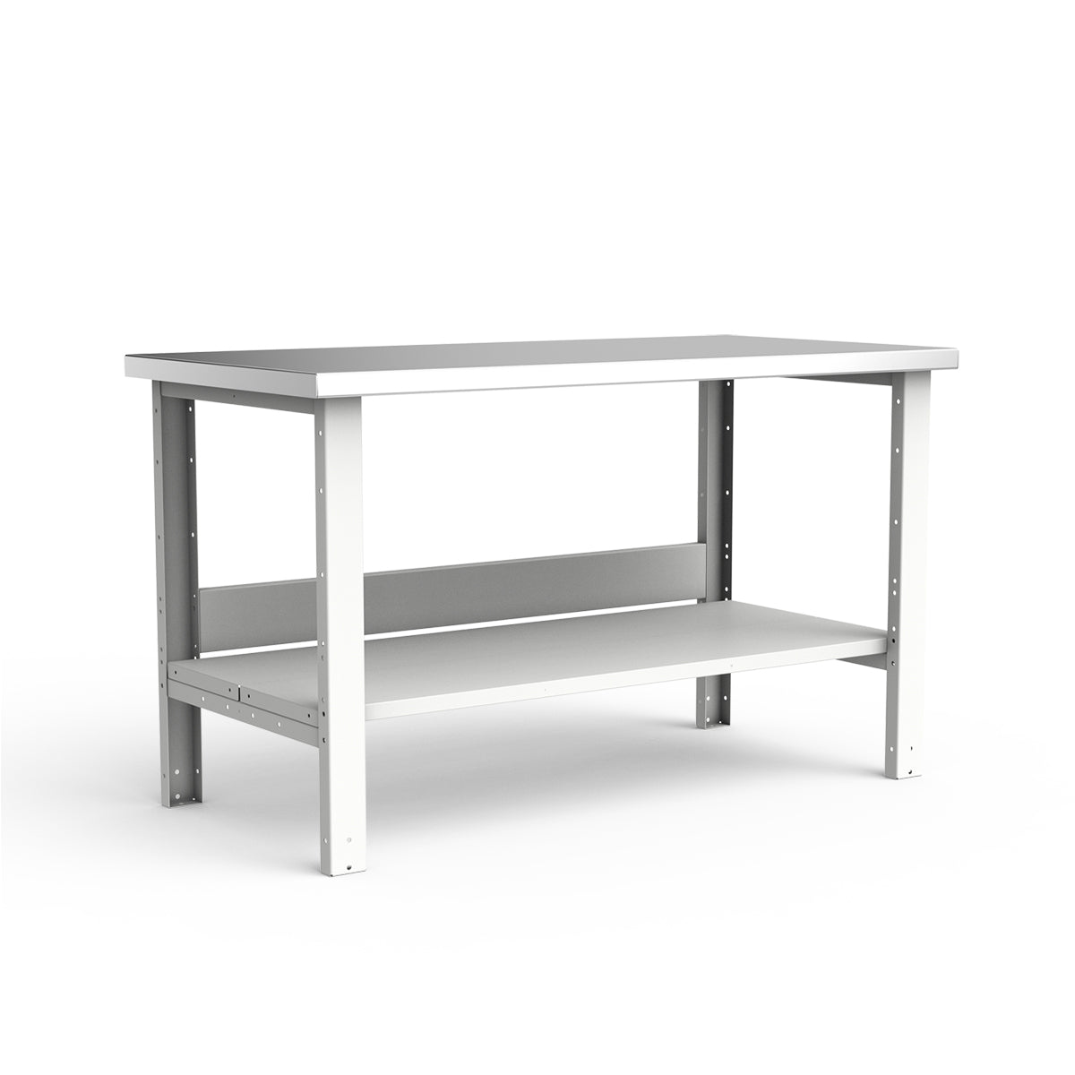 Stationary Workbench - 60"W x 30"D x 34"H - Stainless Steel Top