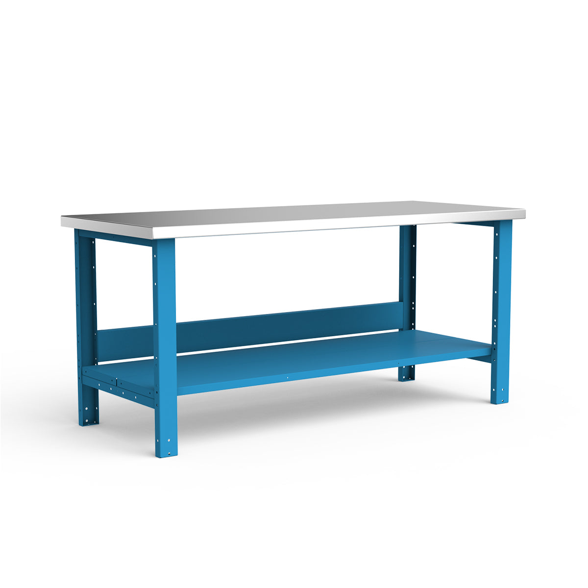 Stationary Workbench - 72"W x 30"D x 34"H - Stainless Steel Top