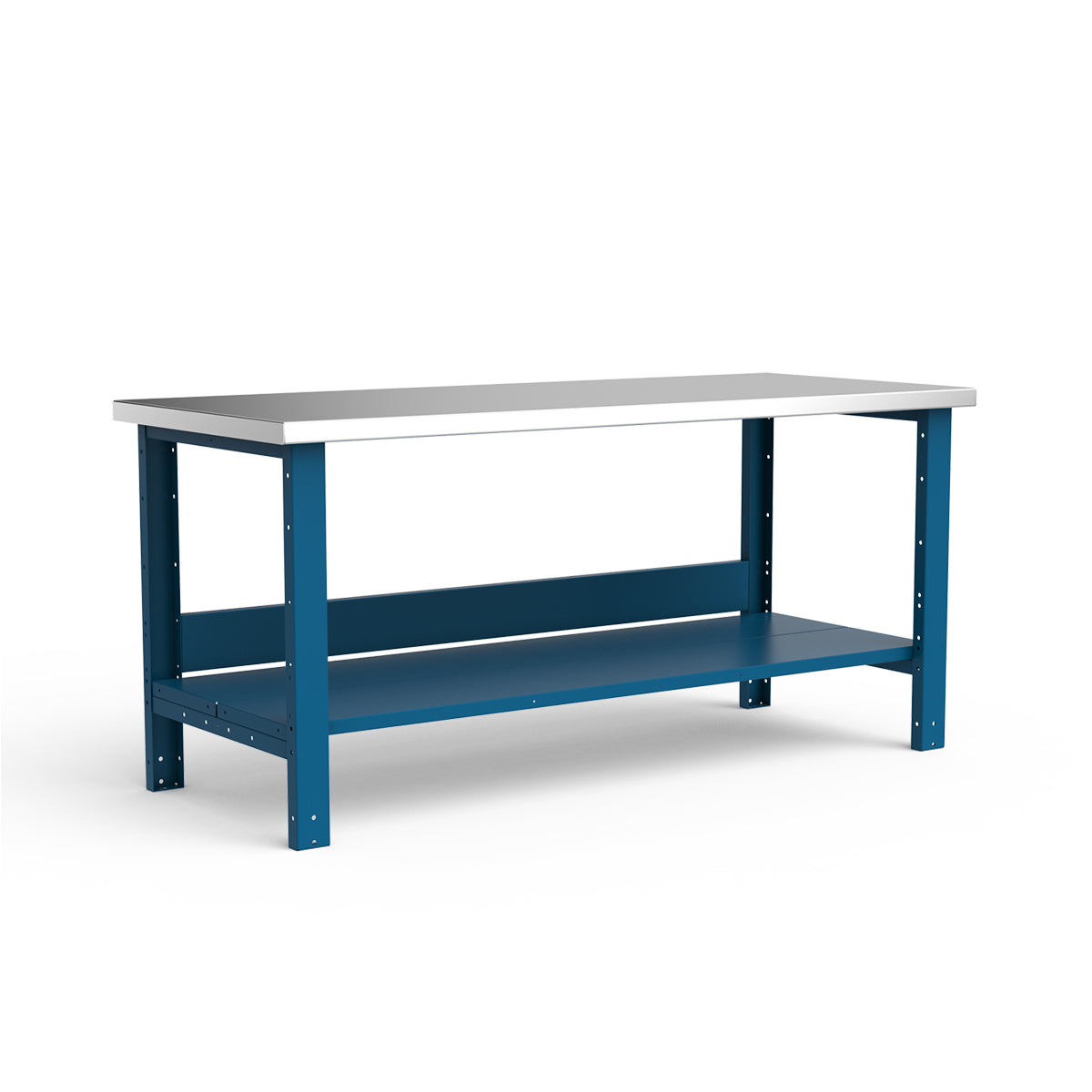 Stationary Workbench - 72"W x 30"D x 34"H - Stainless Steel Top