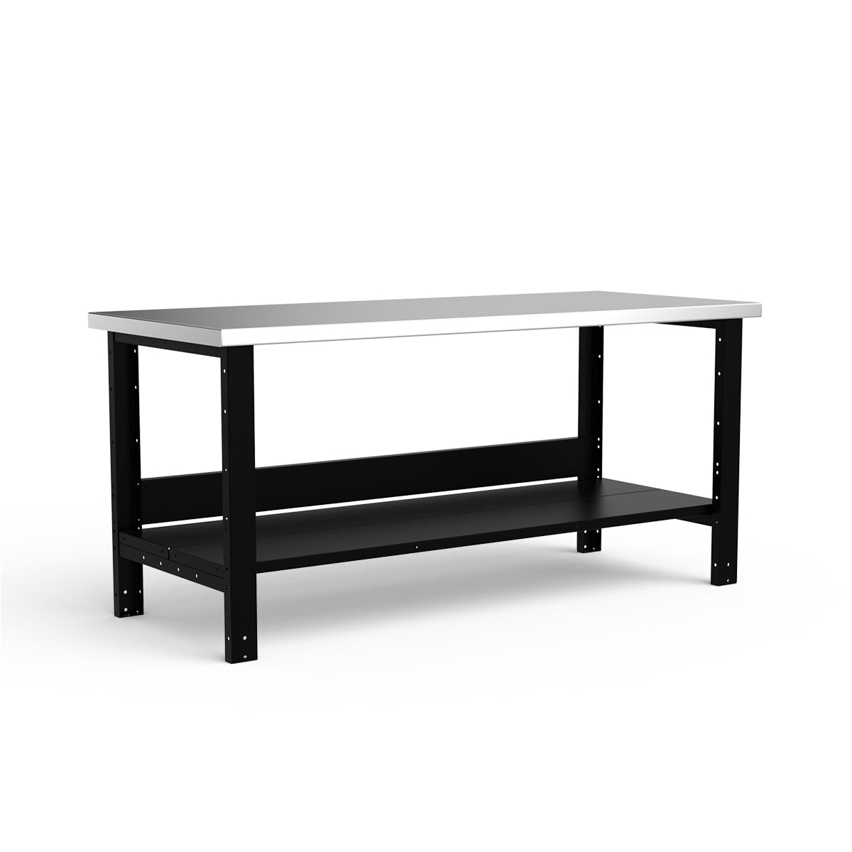 Stationary Workbench - 72"W x 30"D x 34"H - Stainless Steel Top