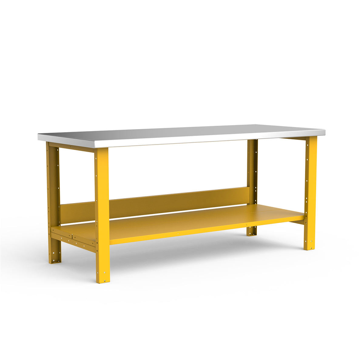 Stationary Workbench - 72"W x 30"D x 34"H - Stainless Steel Top