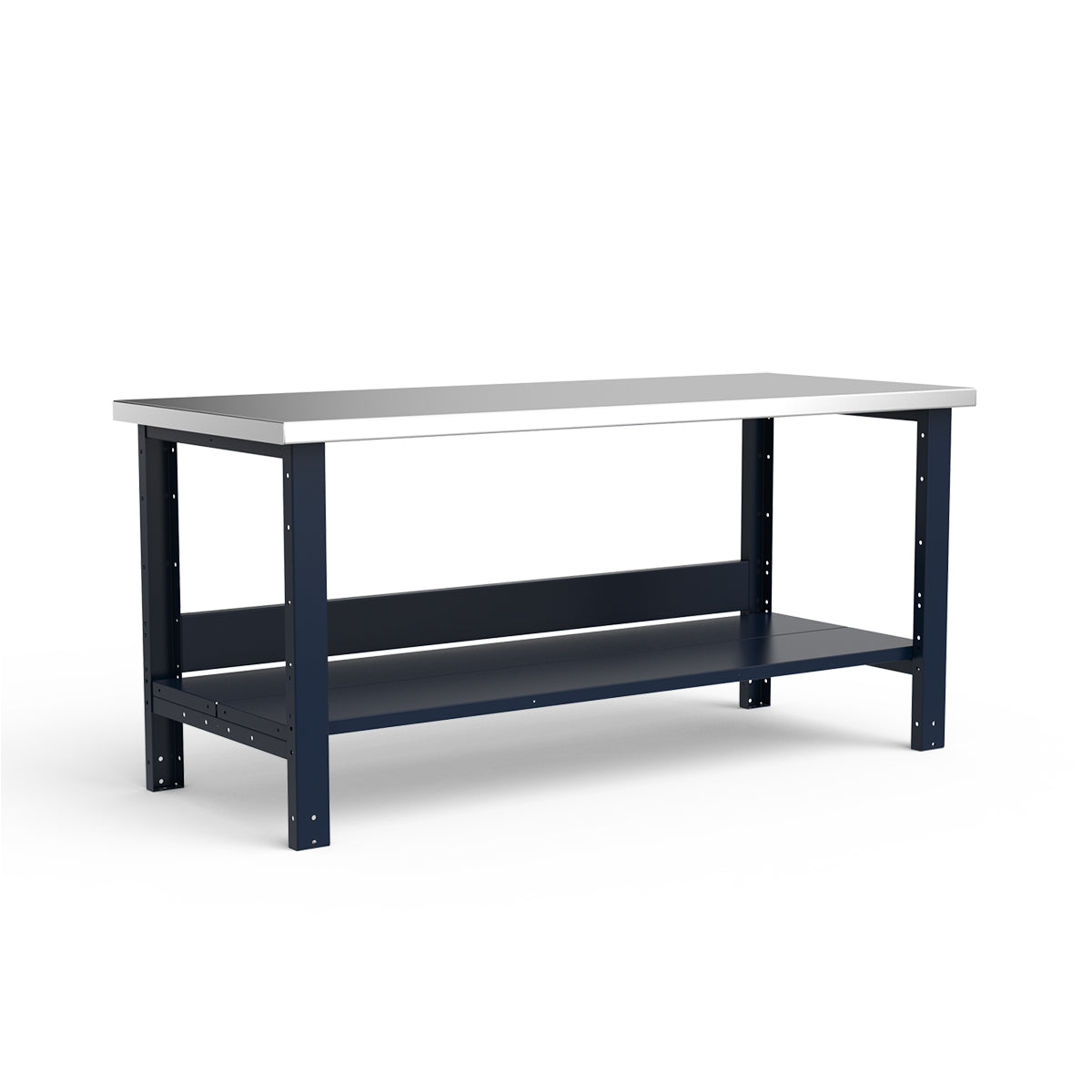 Stationary Workbench - 72"W x 30"D x 34"H - Stainless Steel Top