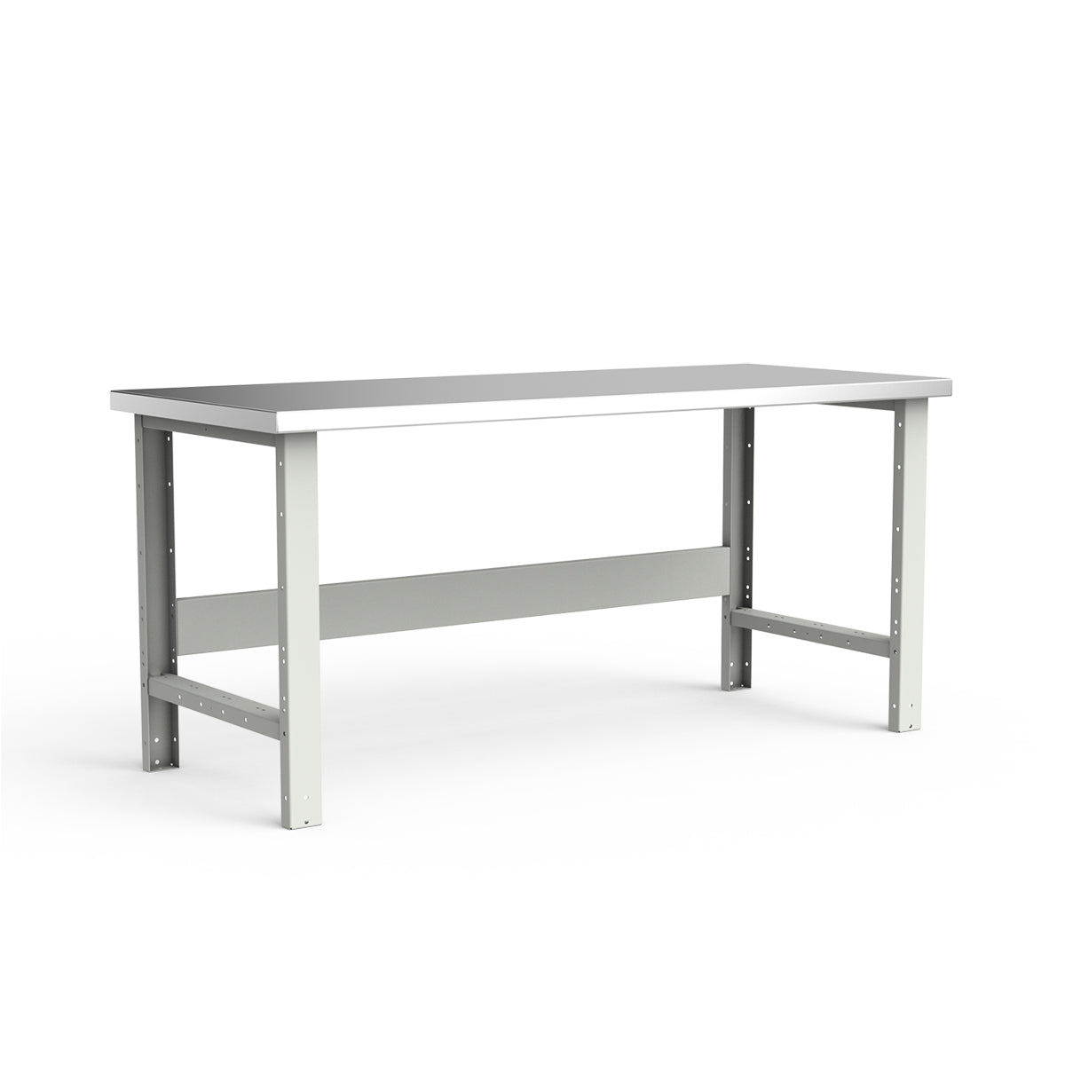 Stationary Workbench - 72"W x 30"D x 34"H - Stainless Steel Top