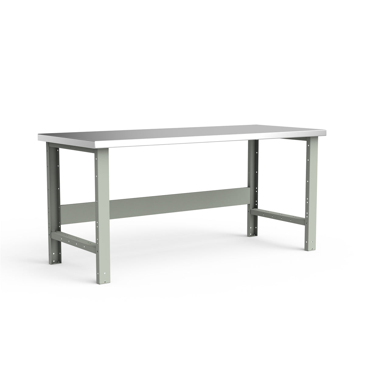 Stationary Workbench - 72"W x 30"D x 34"H - Stainless Steel Top