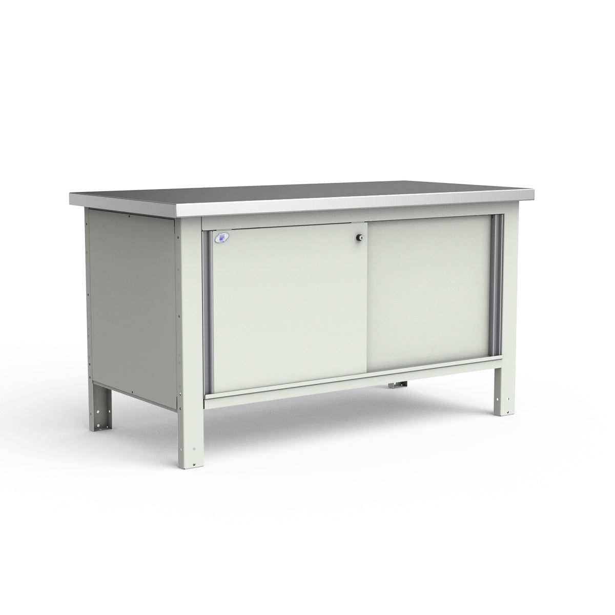 Stationary Workbench - 60"W x 30"D x 34"H - Stainless Steel Top