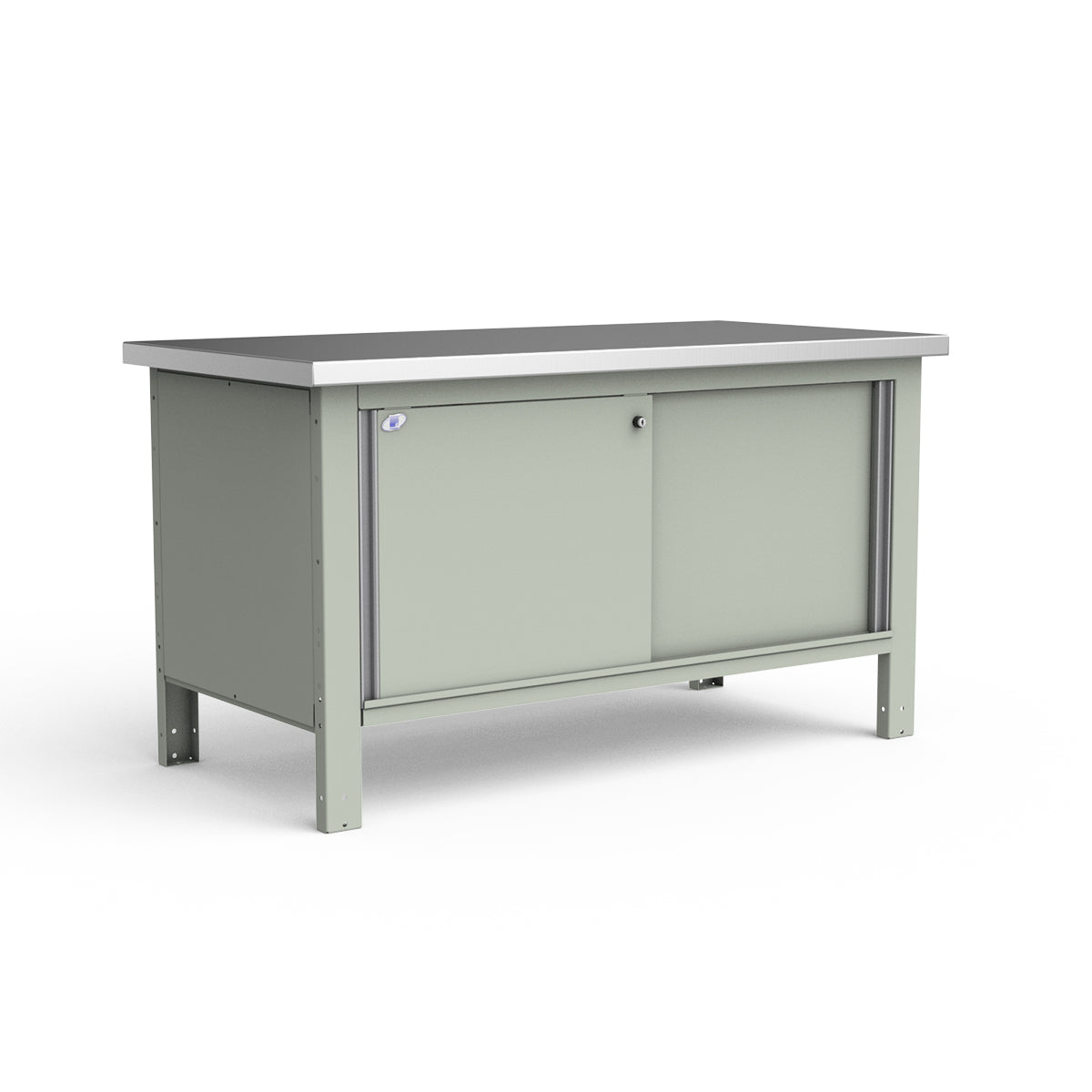 Stationary Workbench - 60"W x 30"D x 34"H - Stainless Steel Top