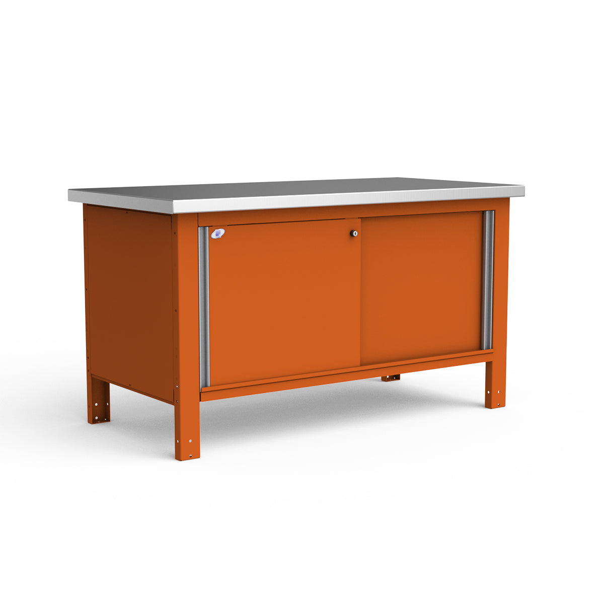 Stationary Workbench - 60"W x 30"D x 34"H - Stainless Steel Top