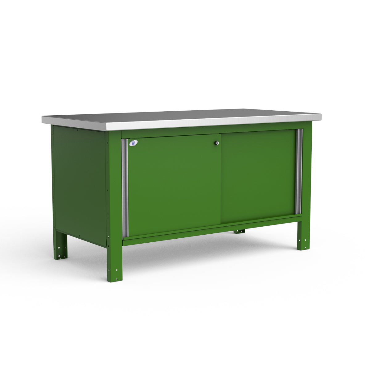Stationary Workbench - 60"W x 30"D x 34"H - Stainless Steel Top