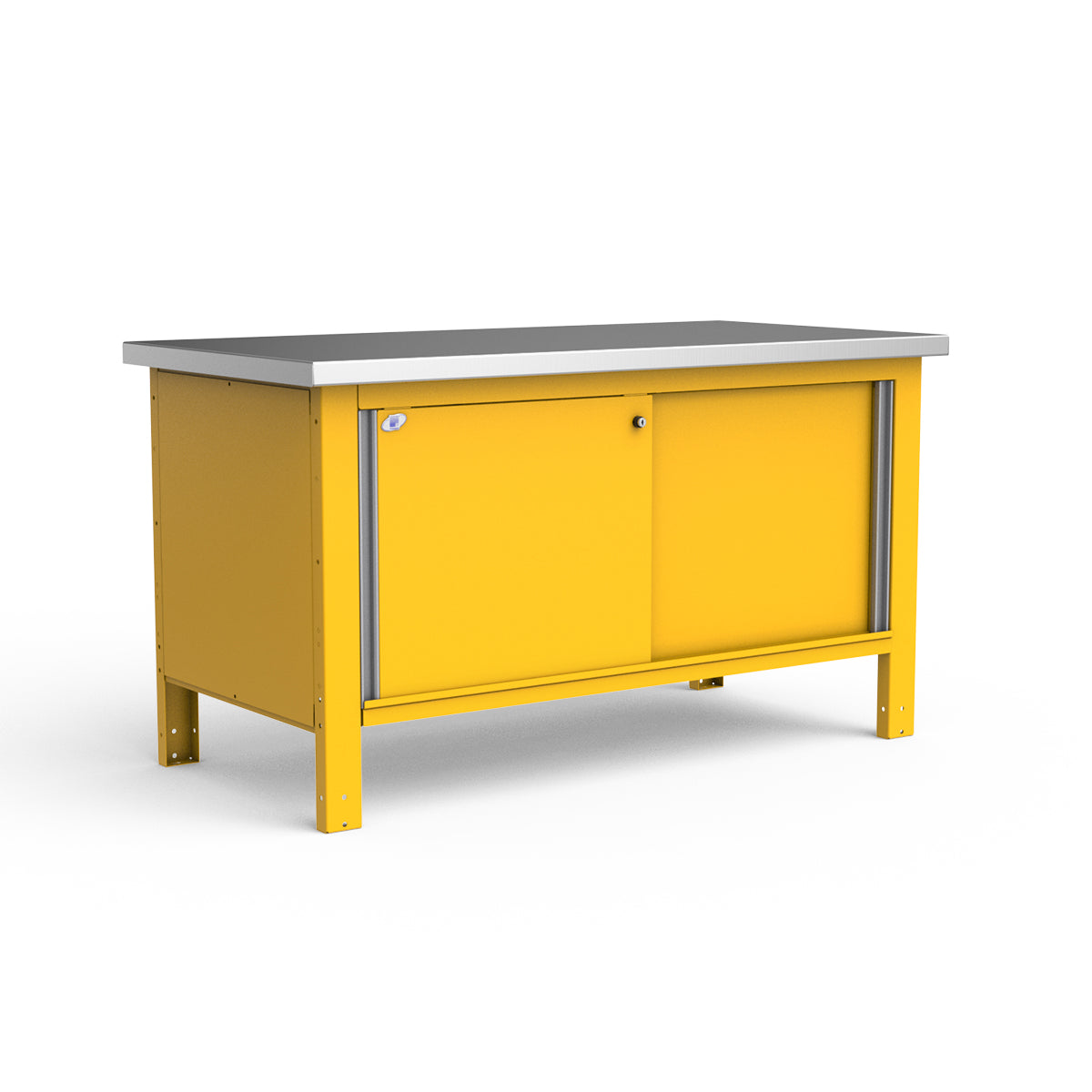 Stationary Workbench - 60"W x 30"D x 34"H - Stainless Steel Top