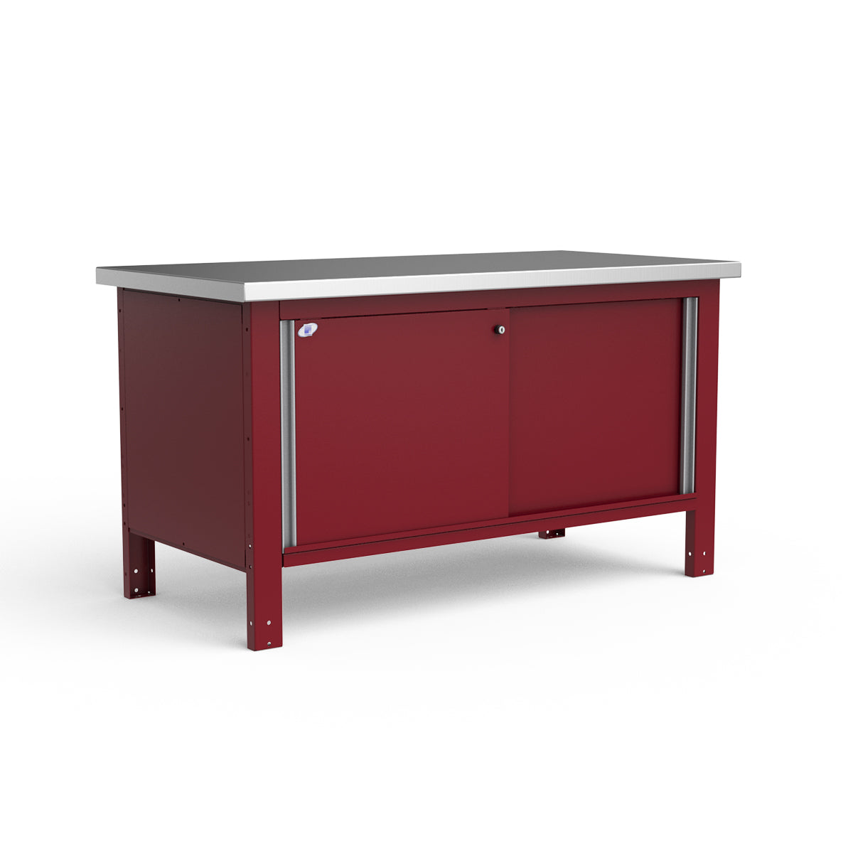 Stationary Workbench - 60"W x 30"D x 34"H - Stainless Steel Top
