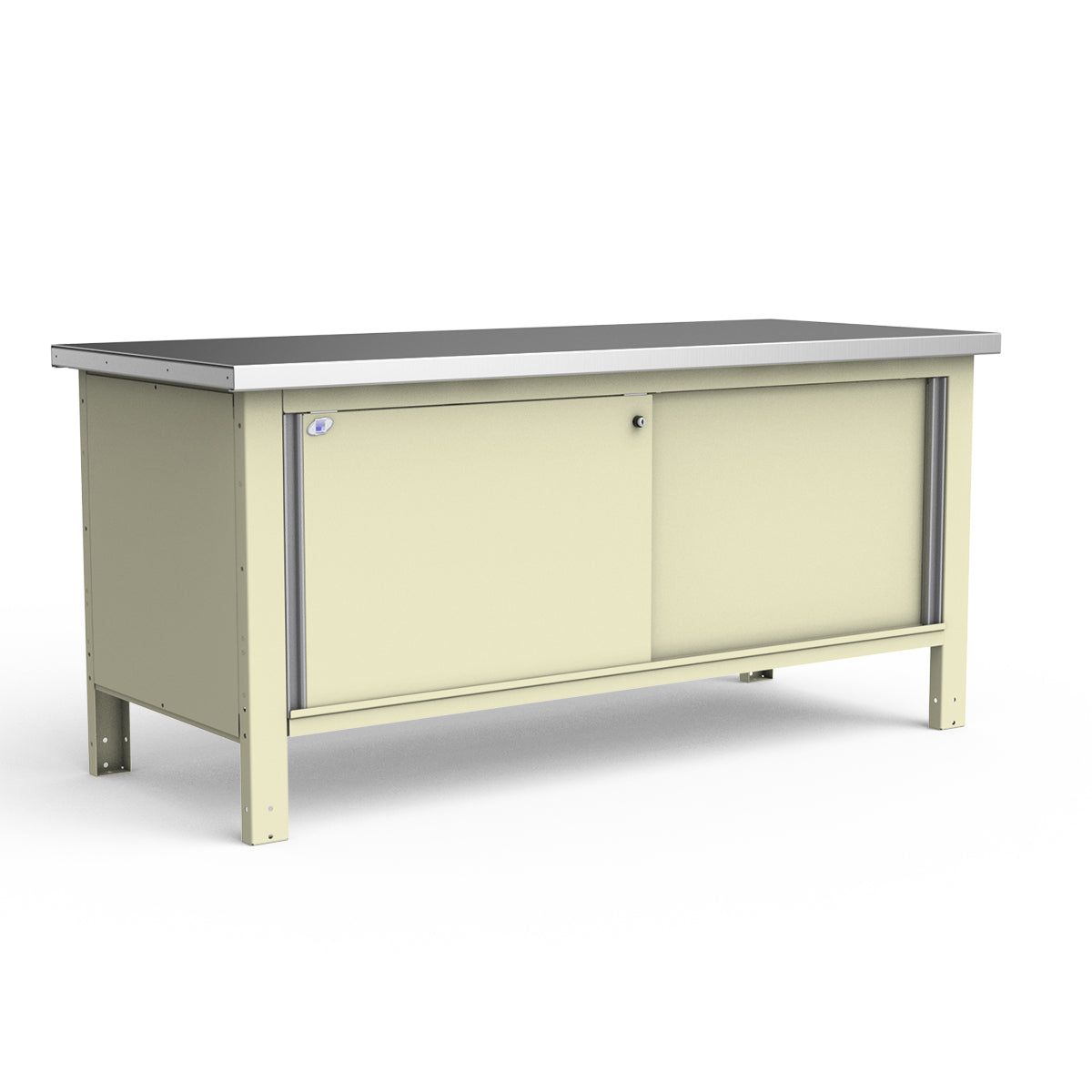 Stationary Workbench - 72"W x 30"D x 34"H - Stainless Steel Top