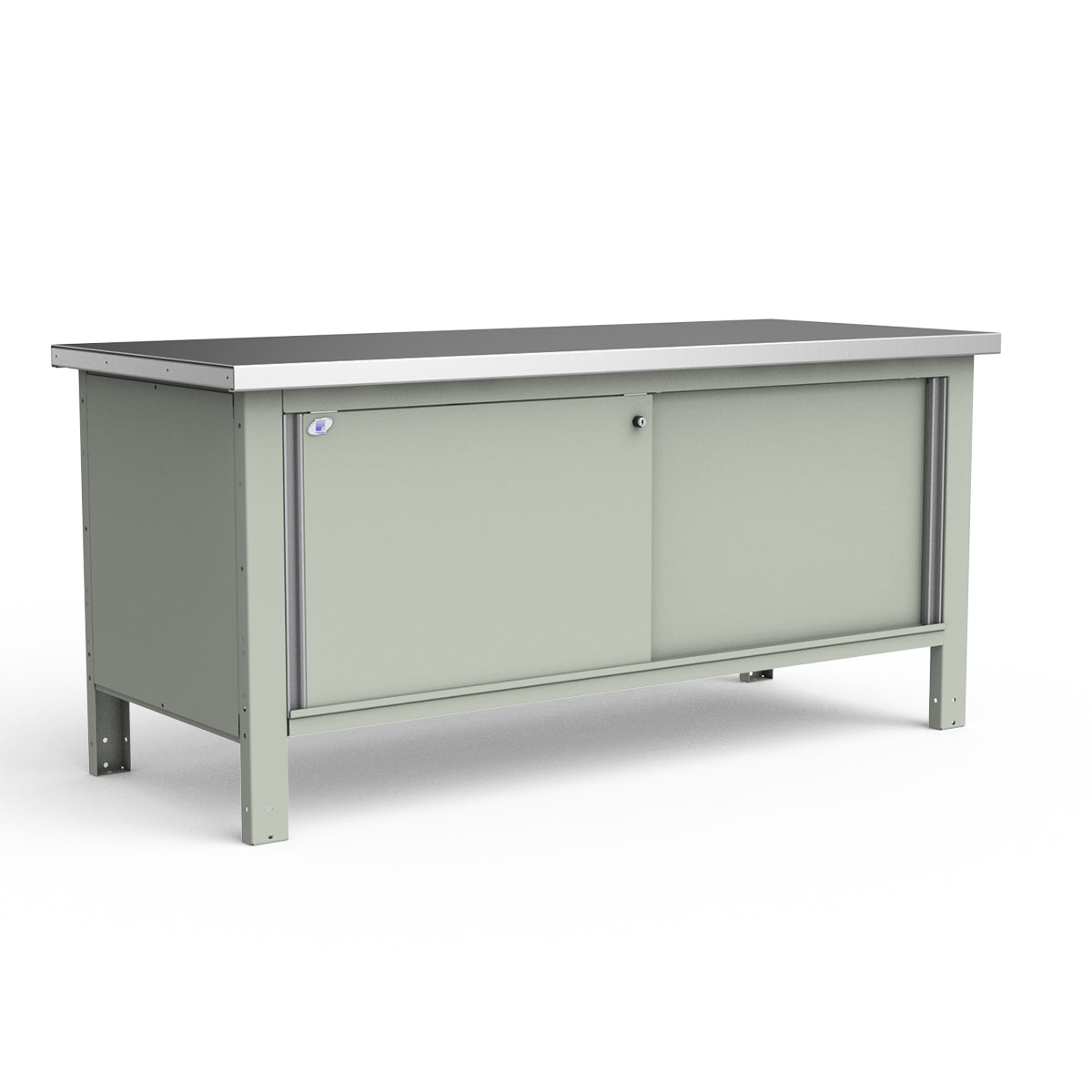 Stationary Workbench - 72"W x 30"D x 34"H - Stainless Steel Top