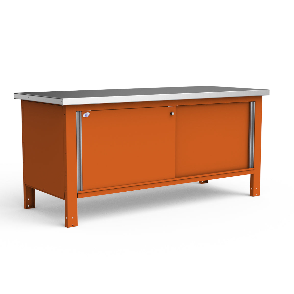 Stationary Workbench - 72"W x 30"D x 34"H - Stainless Steel Top