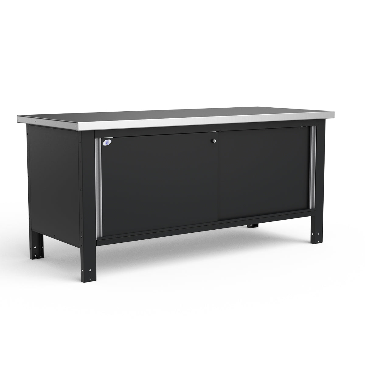 Stationary Workbench - 72"W x 30"D x 34"H - Stainless Steel Top
