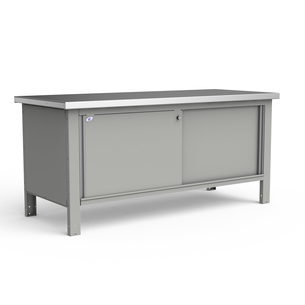 Stationary Workbench - 72"W x 30"D x 34"H - Stainless Steel Top