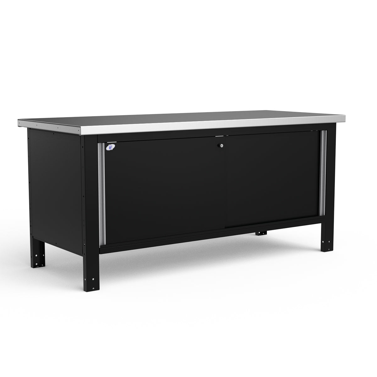 Stationary Workbench - 72"W x 30"D x 34"H - Stainless Steel Top