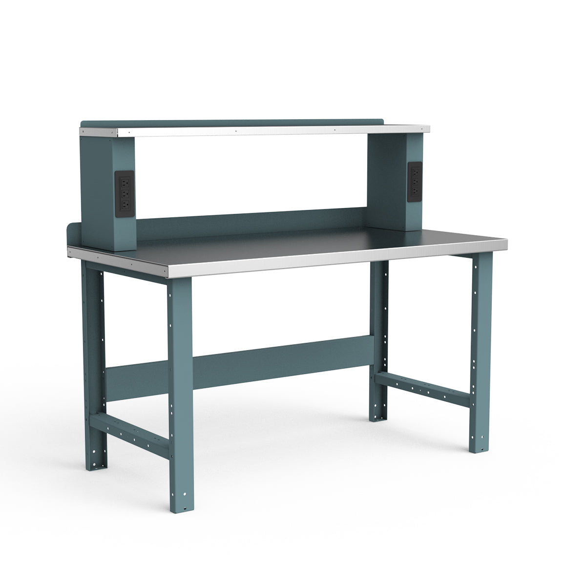 Stationary Workbench - 60"W x 30"D x 34"H - Stainless Steel Top