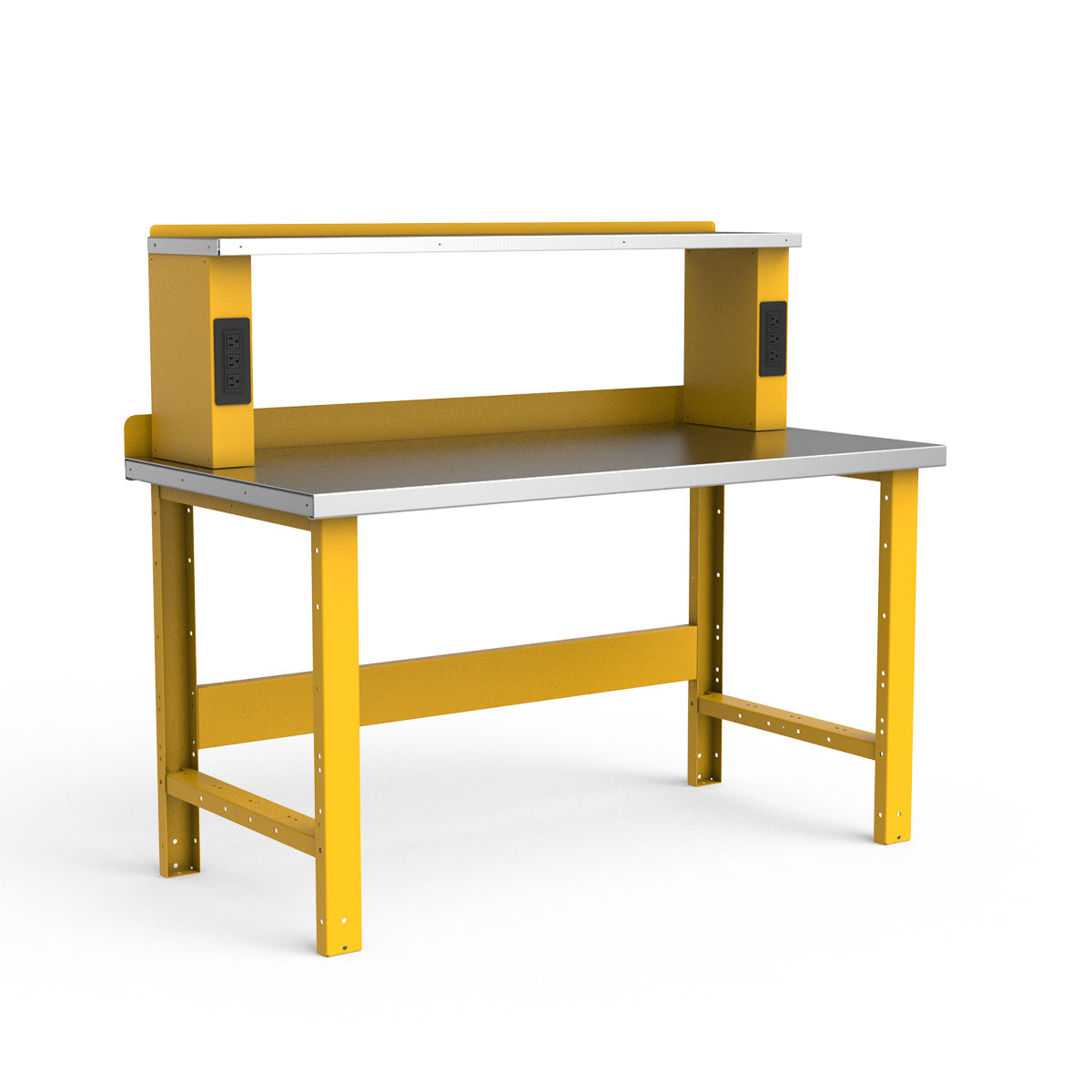 Stationary Workbench - 60"W x 30"D x 34"H - Stainless Steel Top