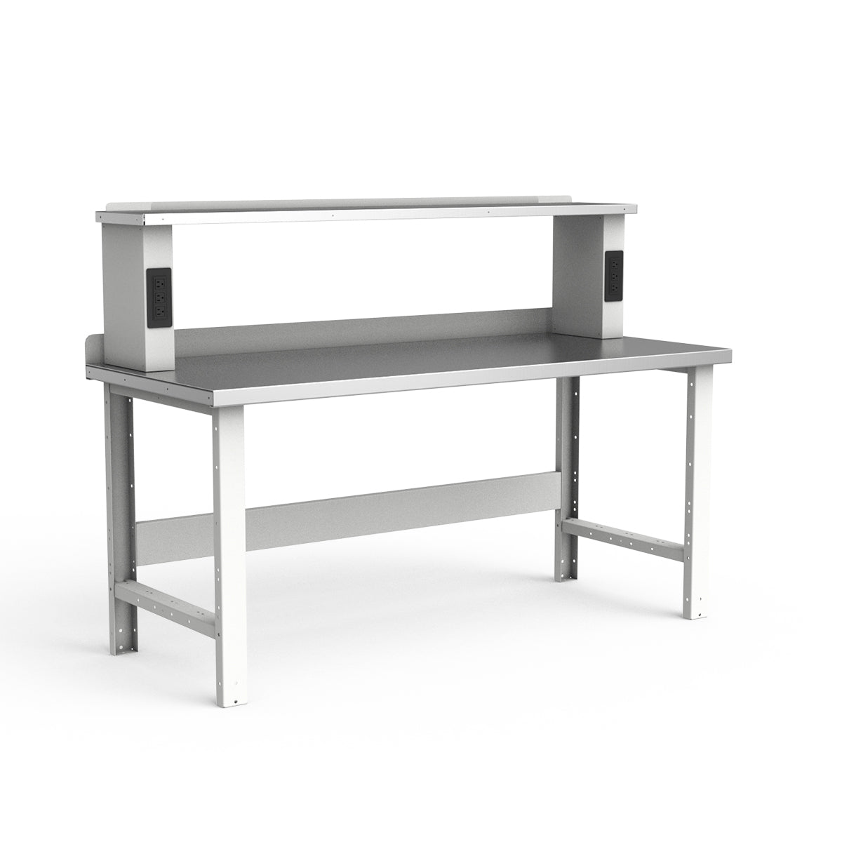 Stationary Workbench - 72"W x 30"D x 34"H - Stainless Steel Top