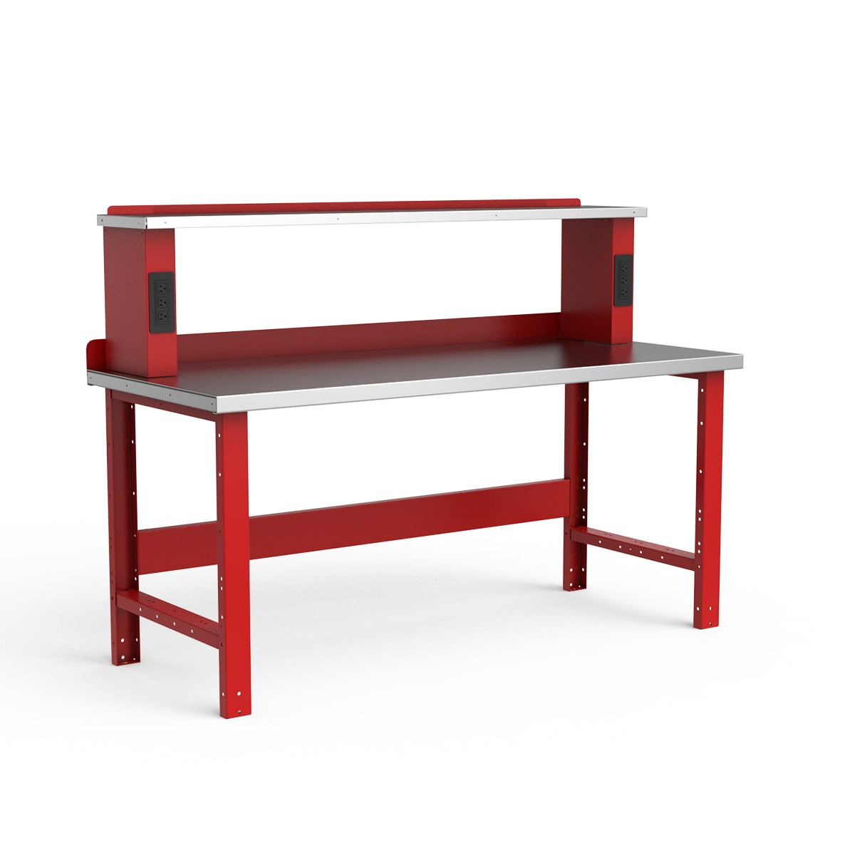 Stationary Workbench - 72"W x 30"D x 34"H - Stainless Steel Top
