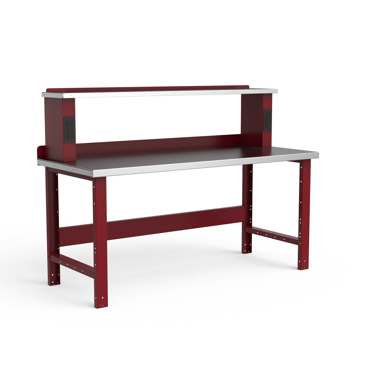 Stationary Workbench - 72"W x 30"D x 34"H - Stainless Steel Top