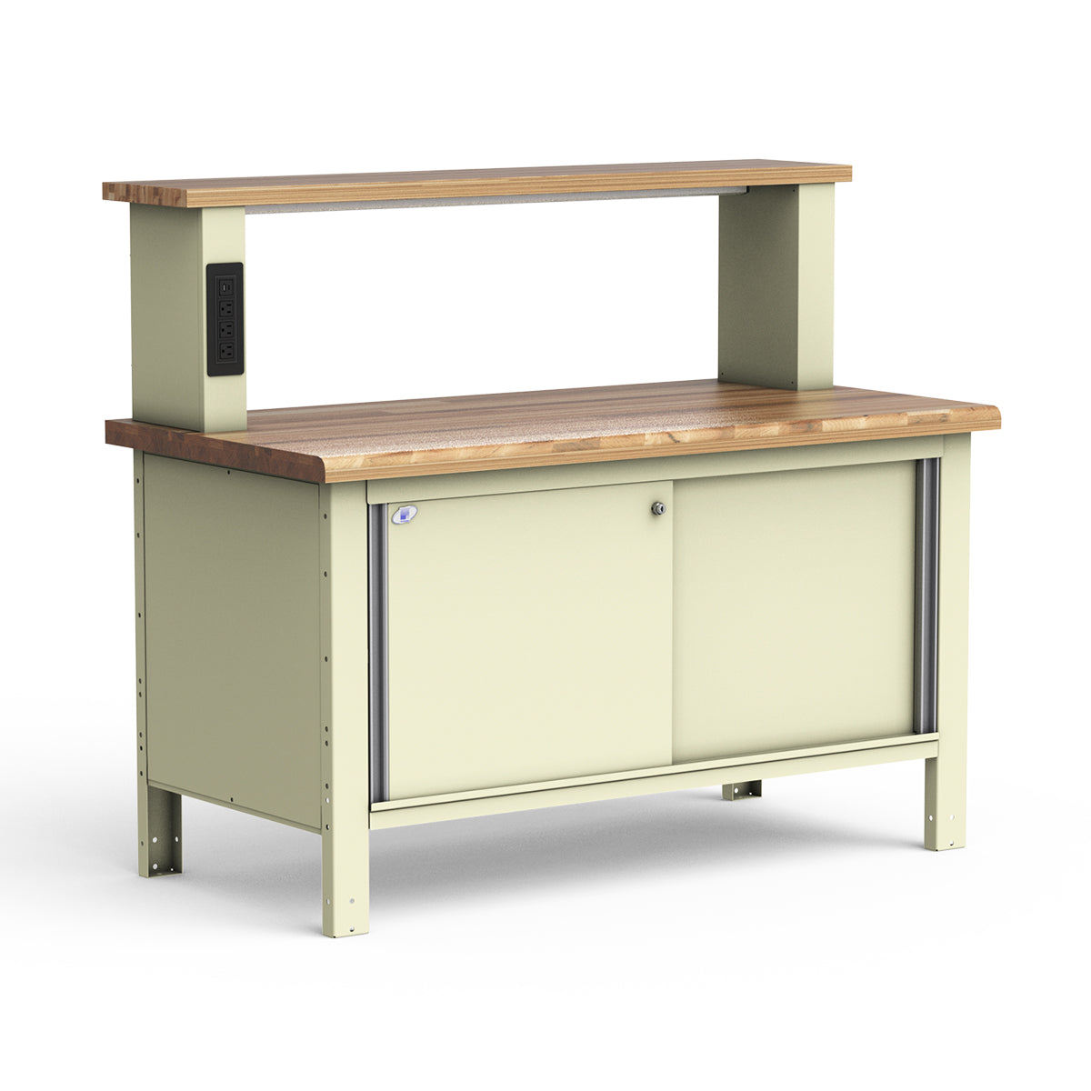Stationary Workbench - 60"W x 30"D x 33 3/4"H - Laminated Wood Top
