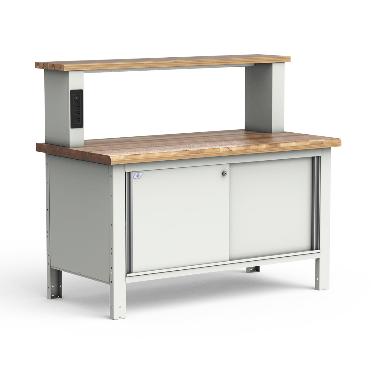 Stationary Workbench - 60"W x 30"D x 33 3/4"H - Laminated Wood Top
