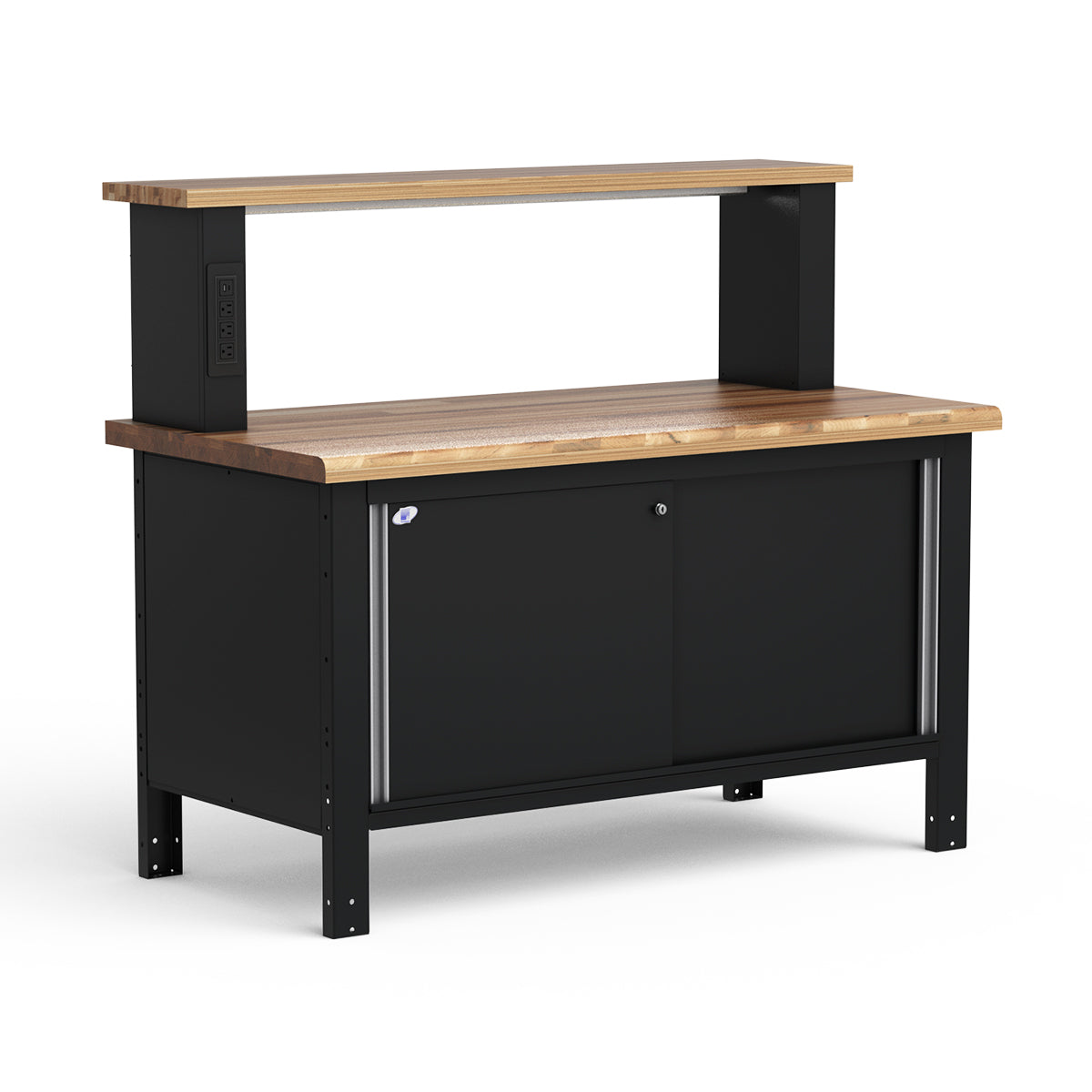 Stationary Workbench - 60"W x 30"D x 33 3/4"H - Laminated Wood Top