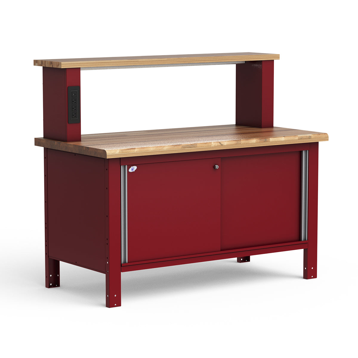 Stationary Workbench - 60"W x 30"D x 33 3/4"H - Laminated Wood Top